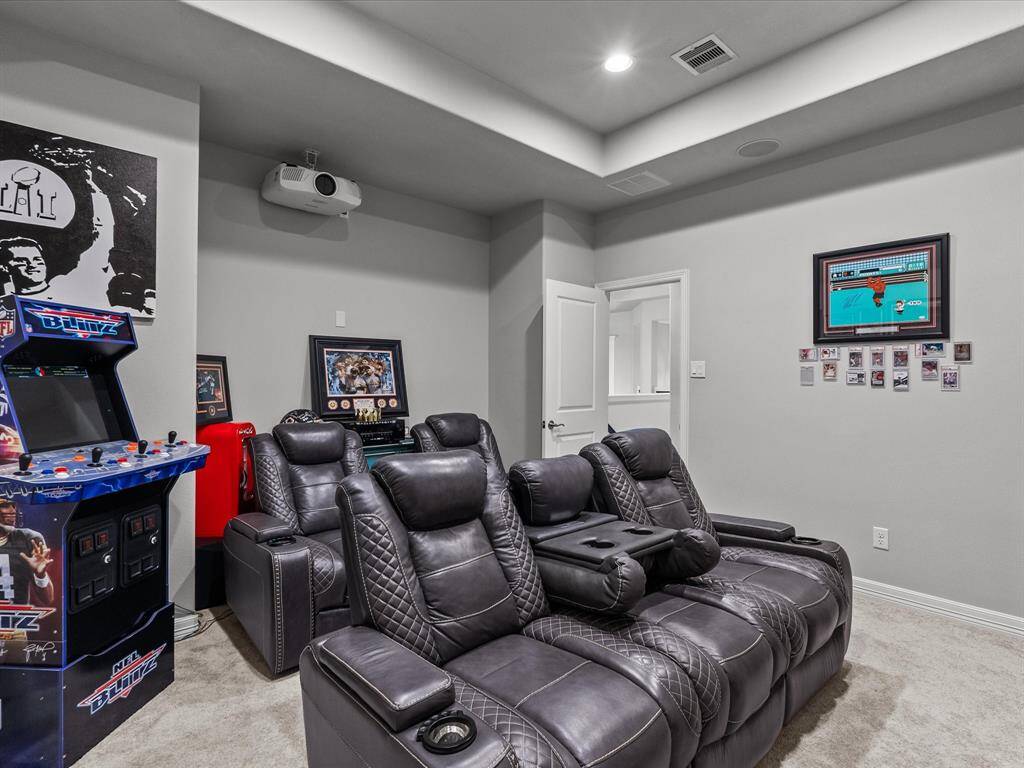 Upstairs media room