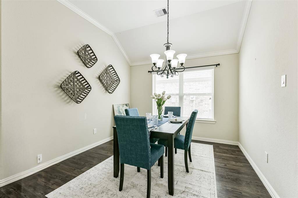A formal dining room for entertaining