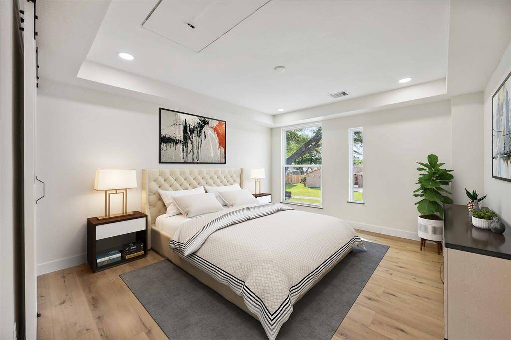 Virtual Staged Primary Bedroom Image
