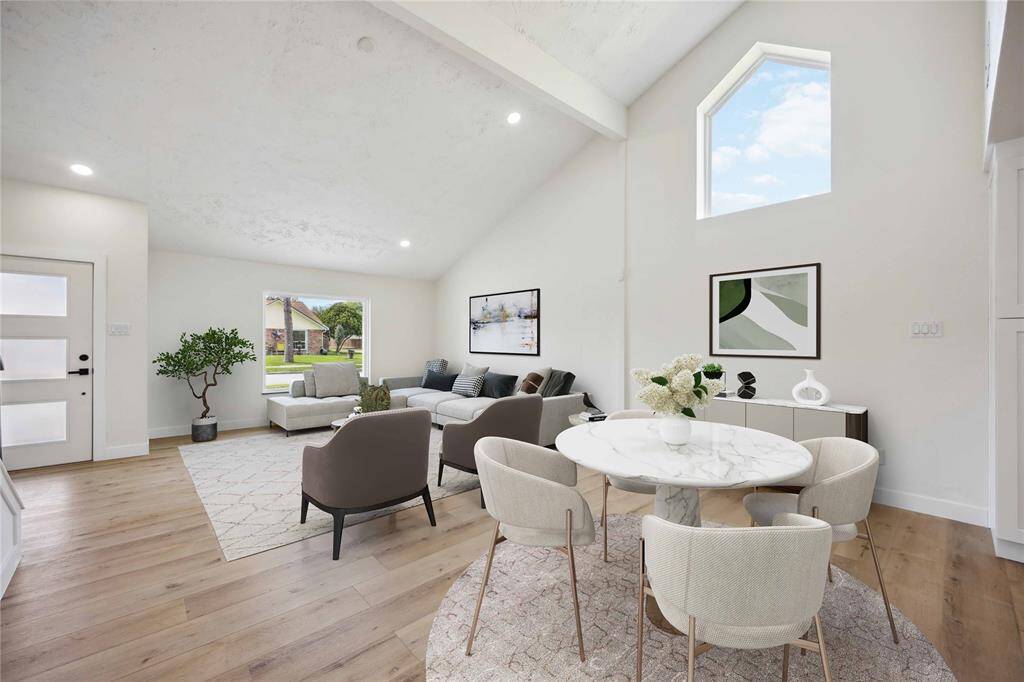 Virtual Staged Front Living Sitting Area