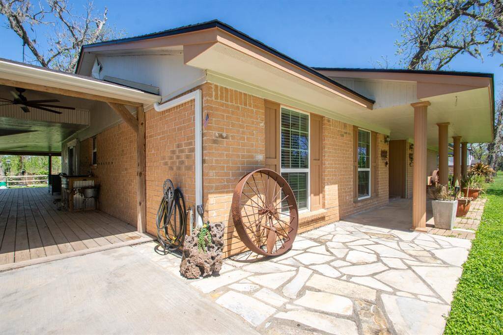 Angled view of home