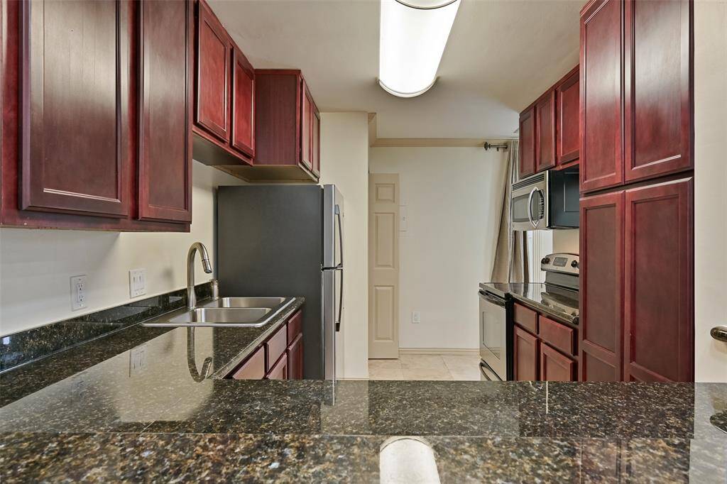 Abundant counter space makes meal preparation a breeze.