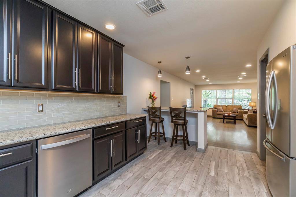 Full updated kitchen. Includes appliances.