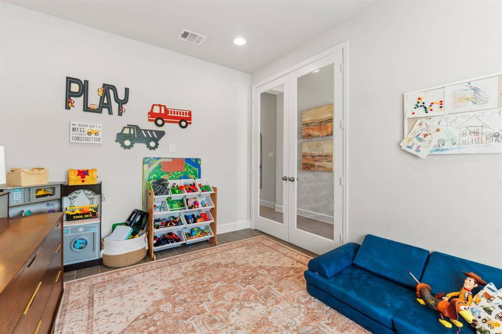 Home office/study also doubling as a playroom.