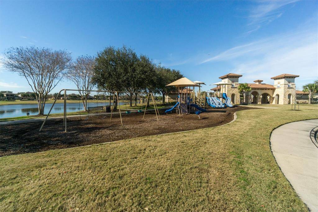 Playground overlooking the lakes