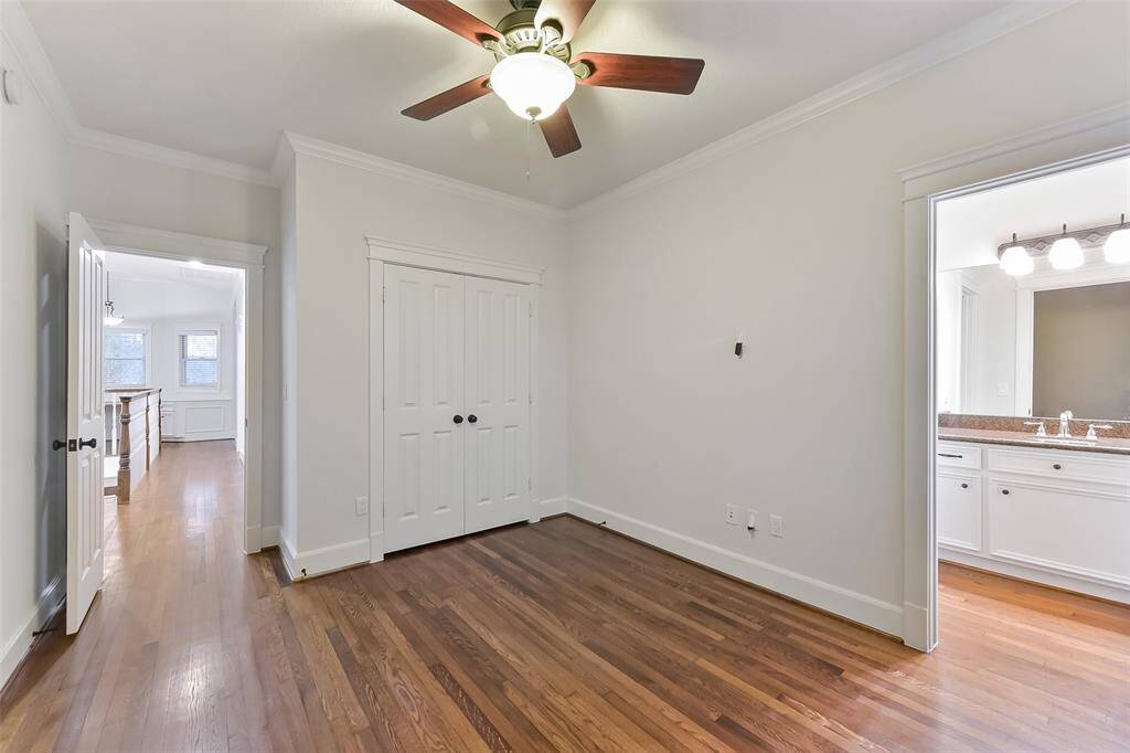Another spacious secondary bedroom with reach-in closet and Jack-n-Jill bathroom.