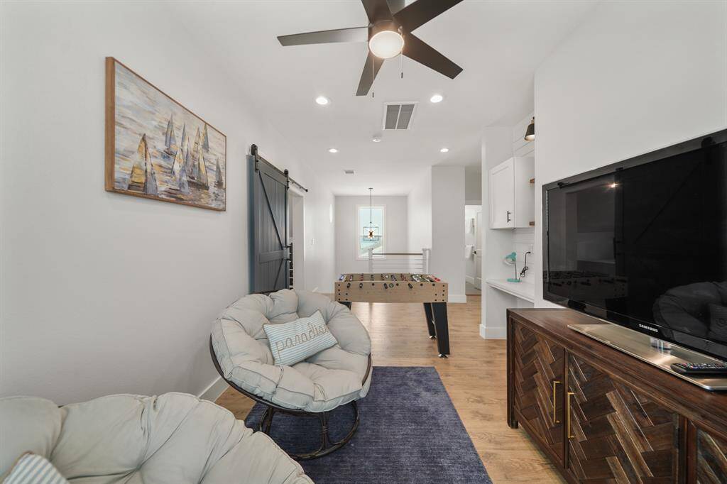 The game room is perfect for entertaining!