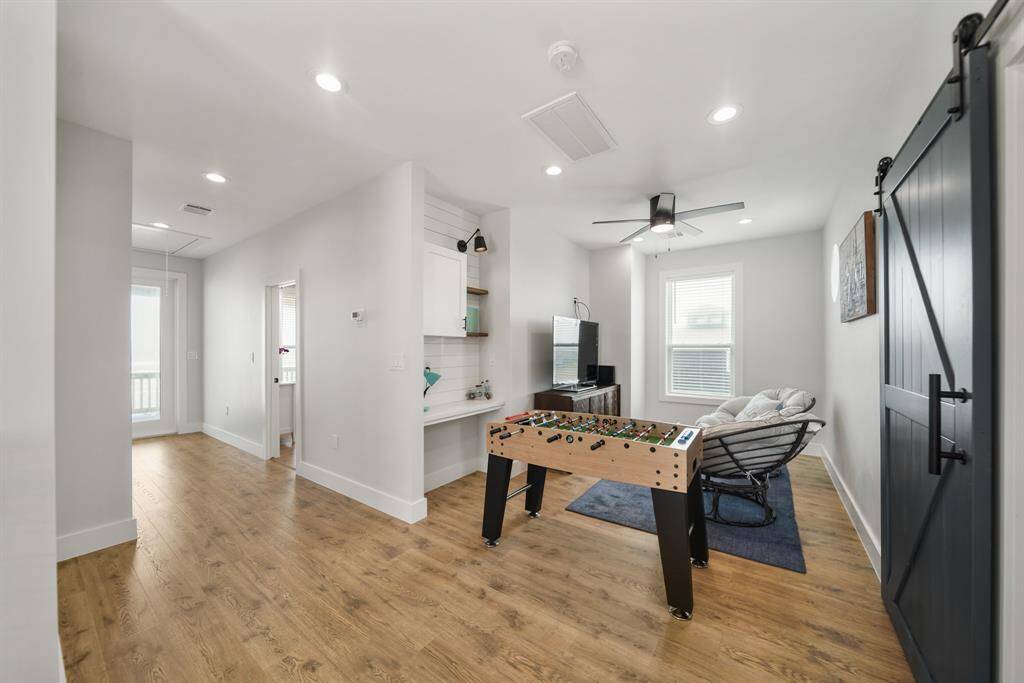 The game room is perfect for entertaining!