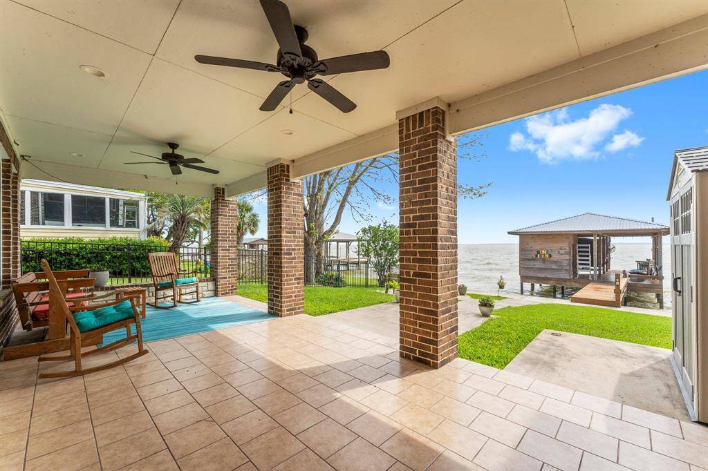 Lower level covered patio