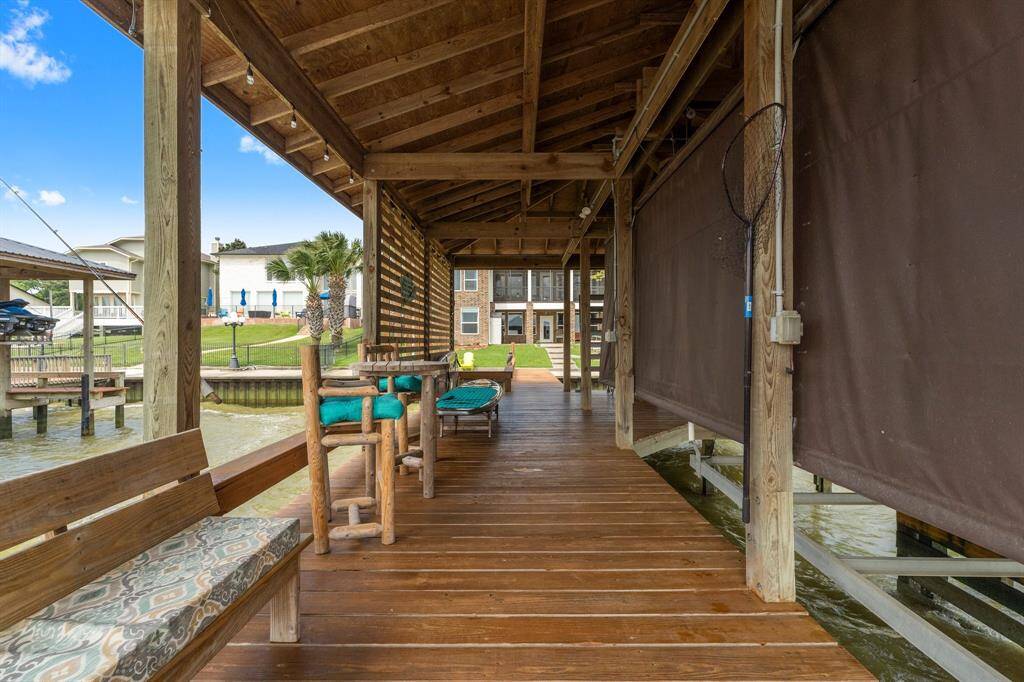 Boathouse provides shade all day