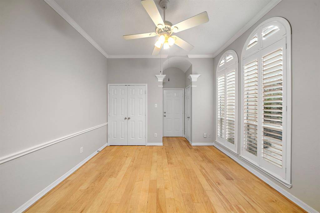With clean lines, wainscoting trim, and flexible proportions, this breakfast nook easily adapts as a reading corner, casual dining space, or bonus workstation.