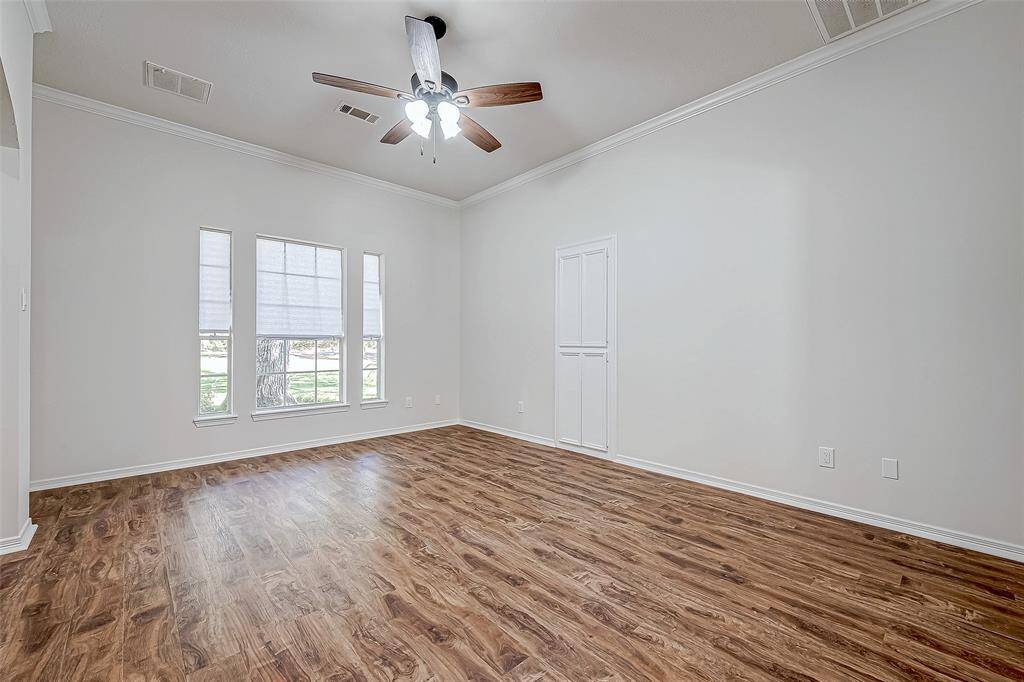 Gameroom with built in cabinets