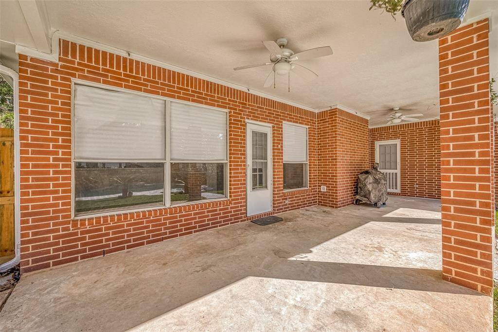 Covered back porch