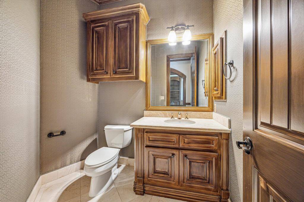 First floor powder bathroom.
