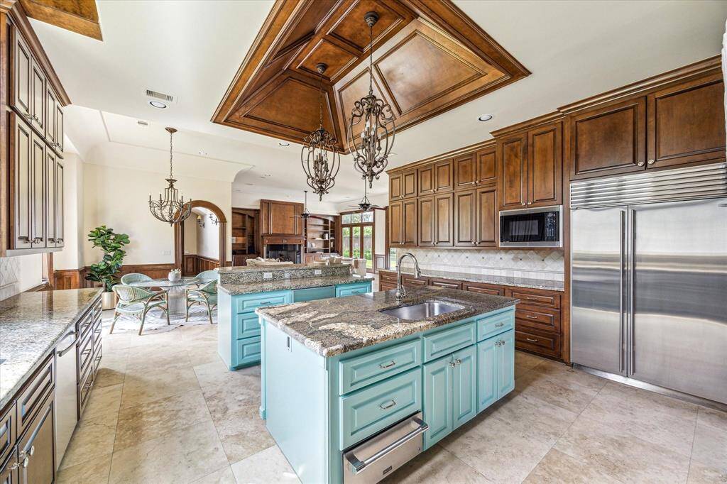 It also includes a separate beverage fridge, warming drawer and a microwave.