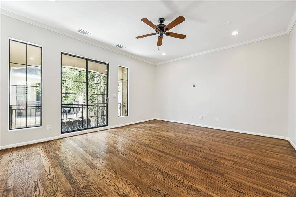 Take in an abundance of natural light from the large windows and your private 2nd story balcony.