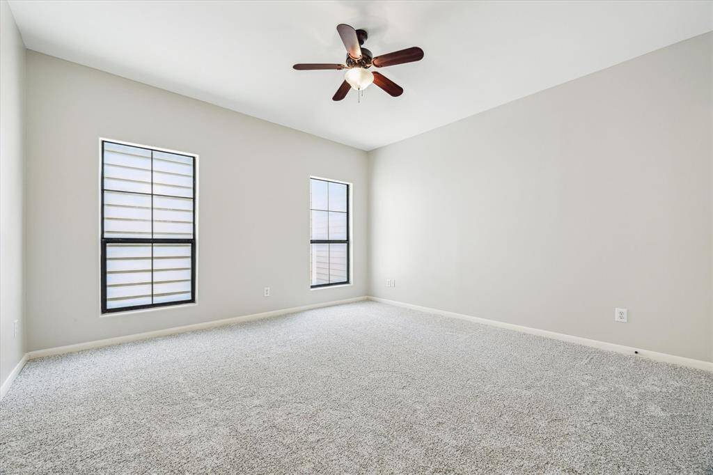 Plenty of space for your primary bed and storage.