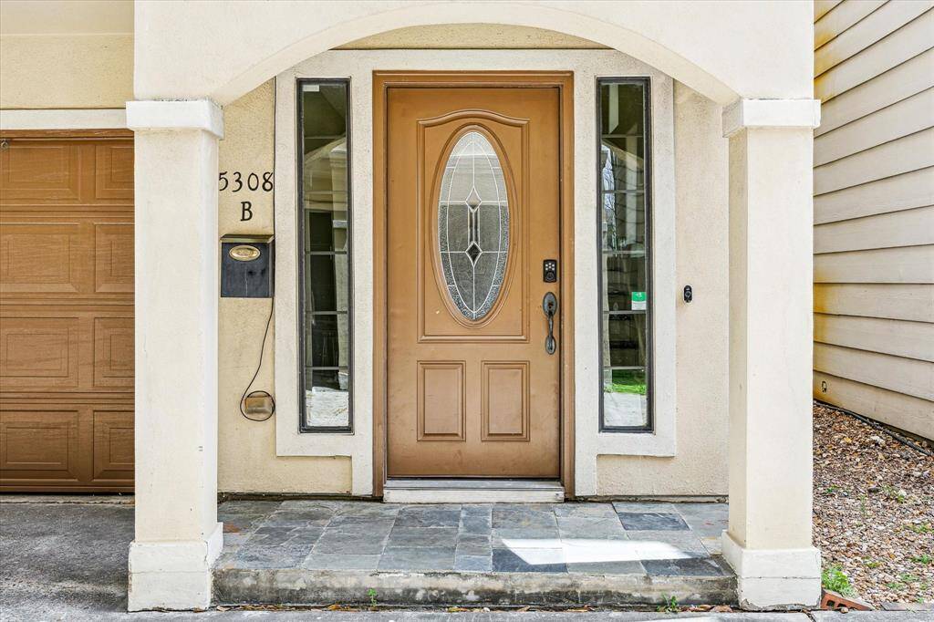 Enter the home from your quite entrance or from your two0car garage.