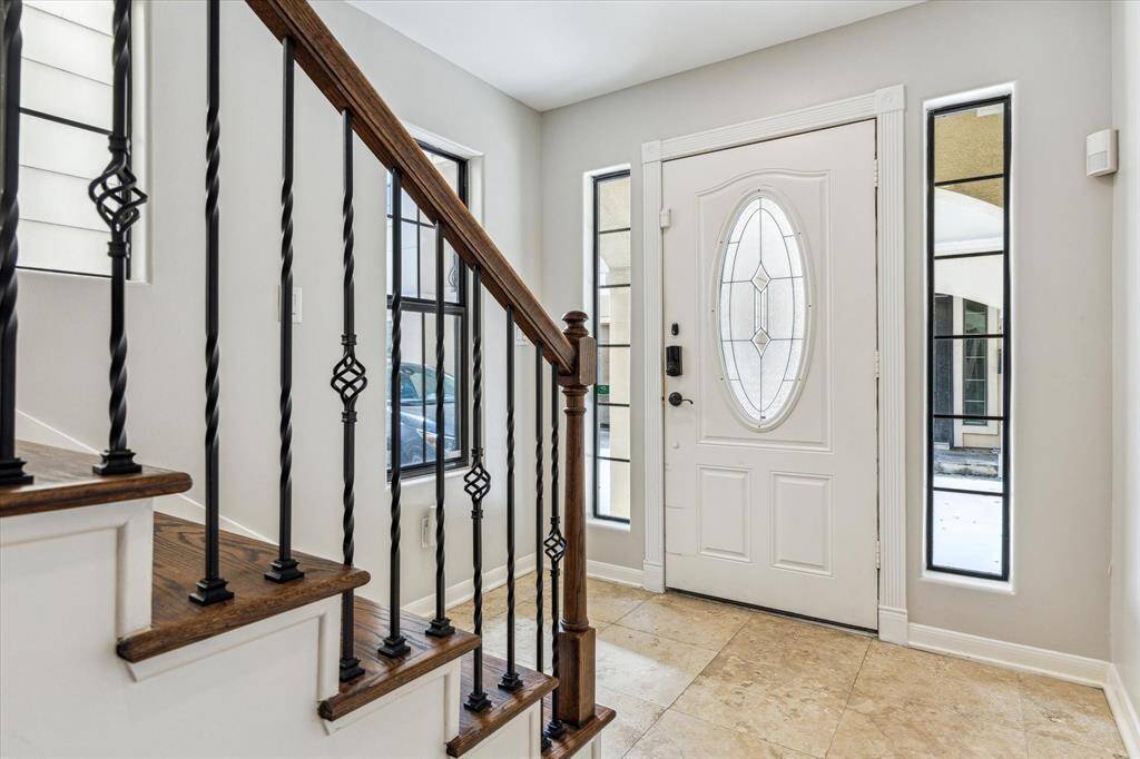 All staircases feature beautiful bronze detail.