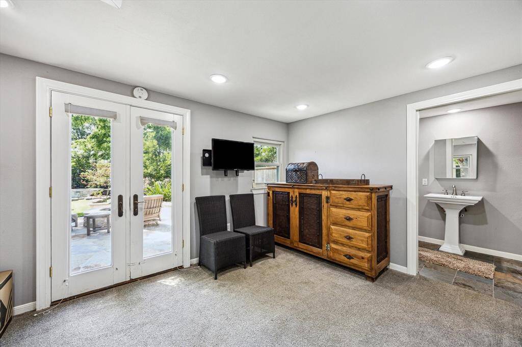 The casita would make a perfect cabana house or guest room.  It includes a full bathroom as well.