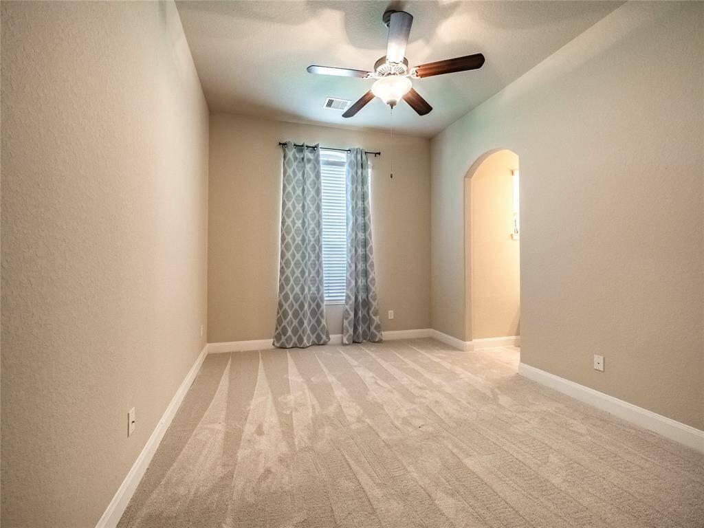 secondary bedroom that is very open has larger closet