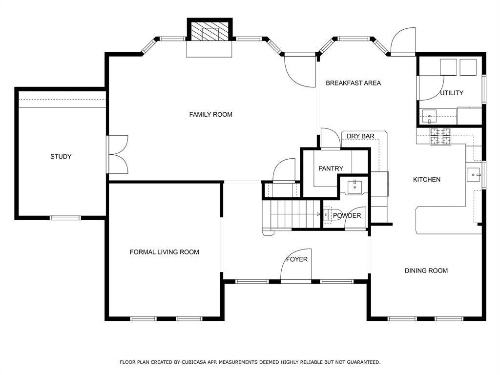 First floor plan. Deemed to be accurate but not guaranteed