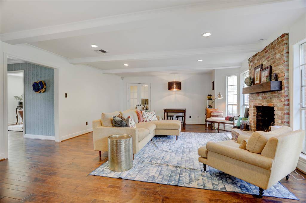 Another view of the family room from the breakfast area.