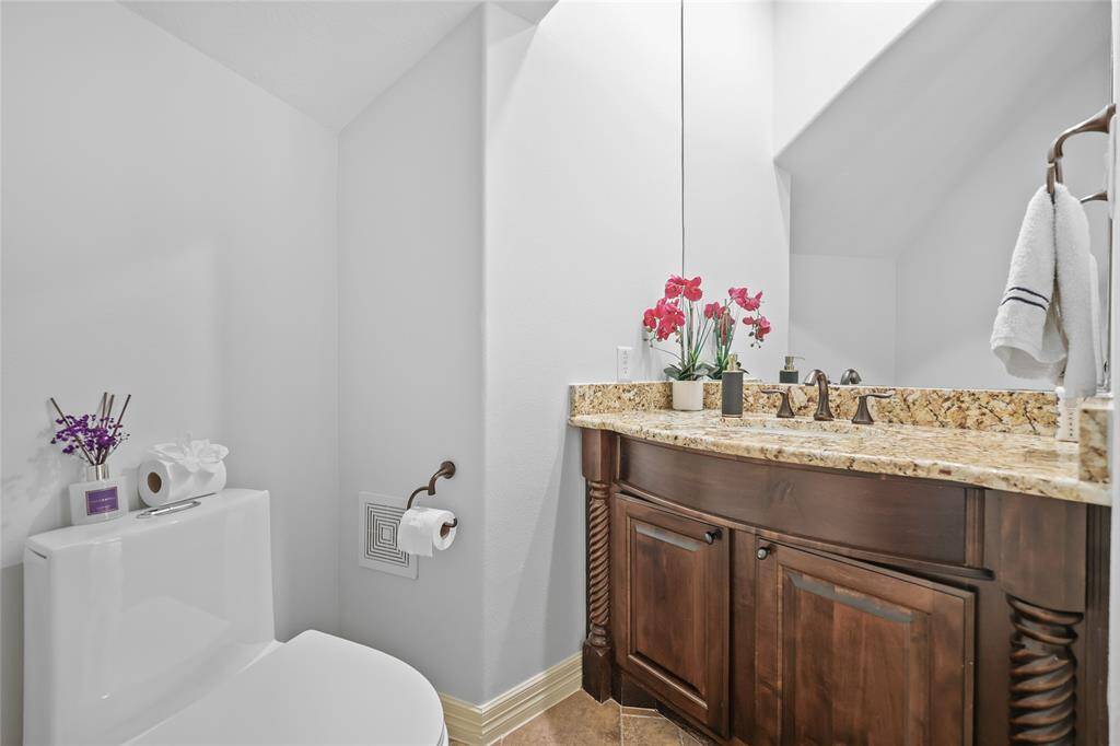 First floor half bath.