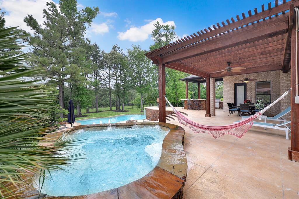 Your elevated hot tub outside your primary suite.