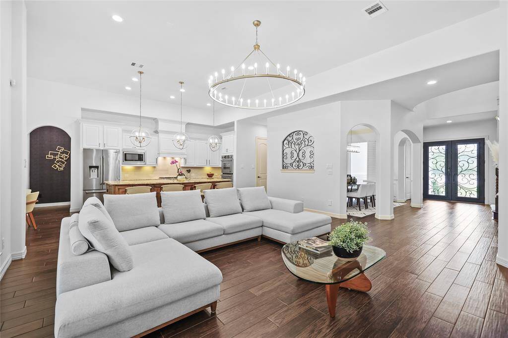 Your open concept living room.