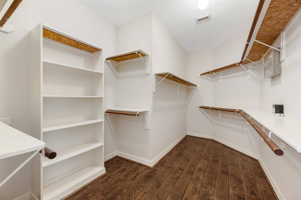 Primary closet