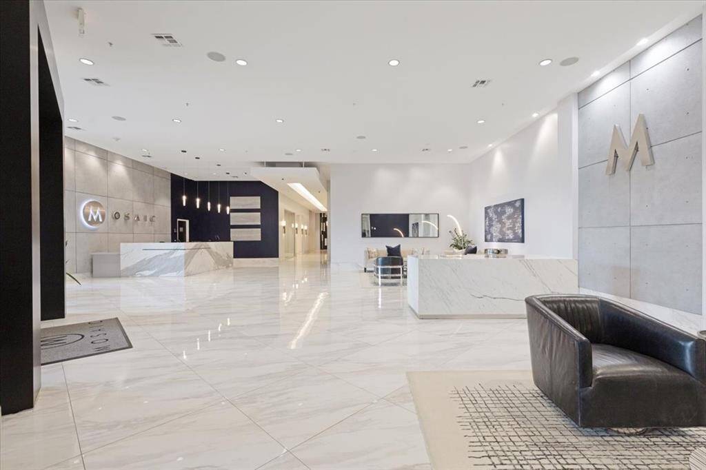 The building lobby. 24 hour concierge and onsite property management.