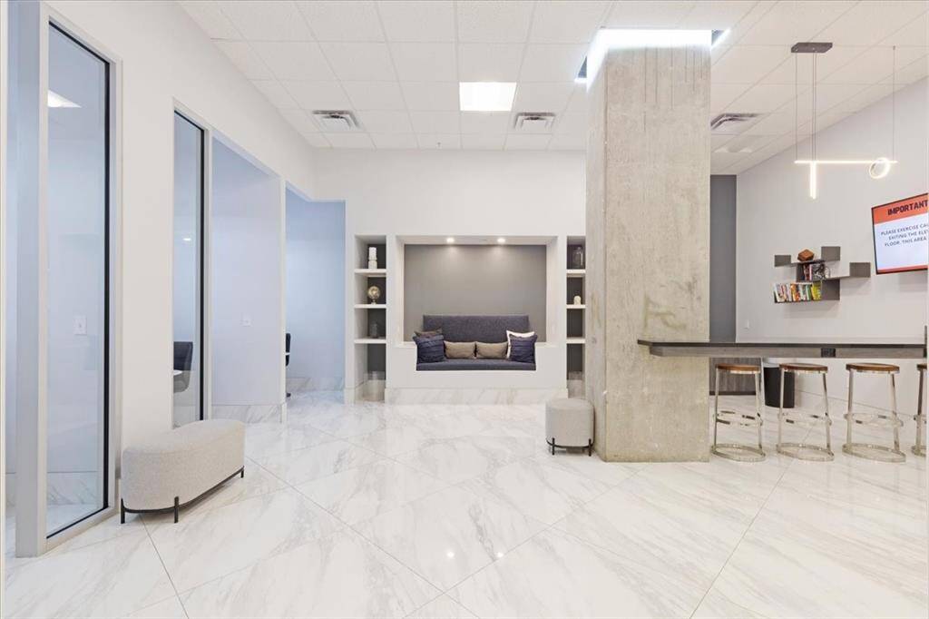 Conference room, office space for the residents.