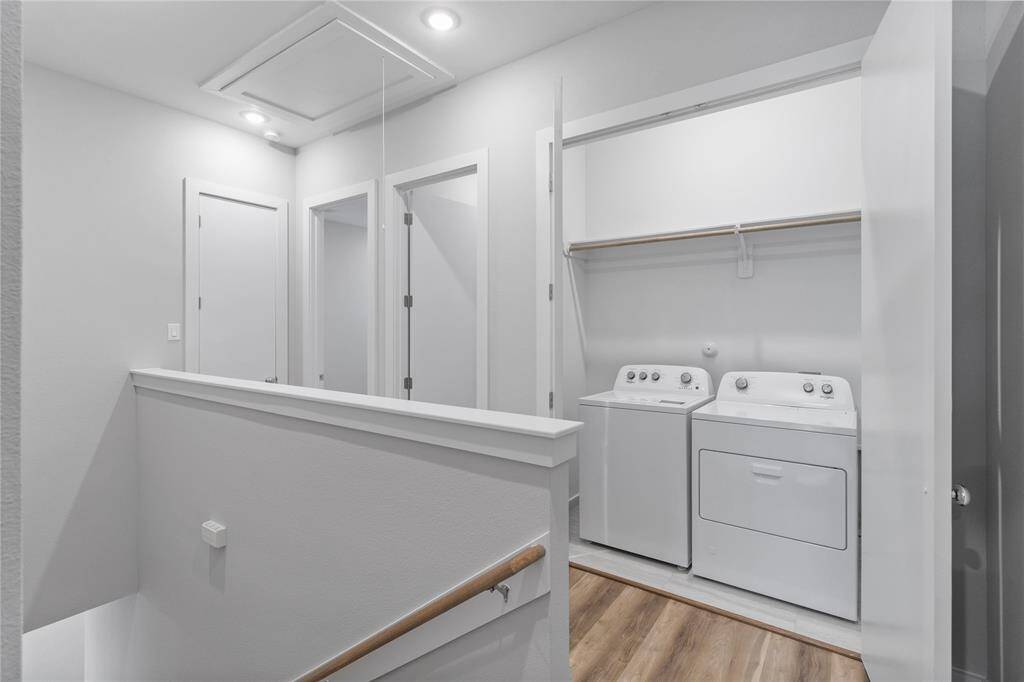 Full size washer and dryer - all appliances come with the home.