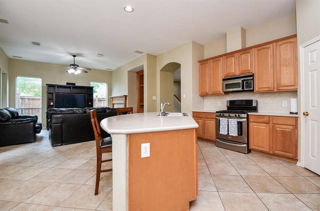 Shared kitchen and living space bring folks together!