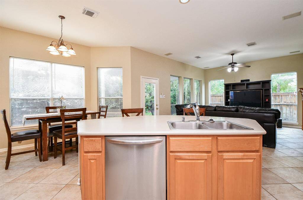 You can prep, cook and serve and still socialize with family and friends in the living area.