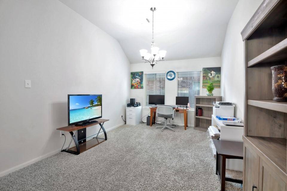 Another view of the dining area, as you can see this space can also be used as a home office.