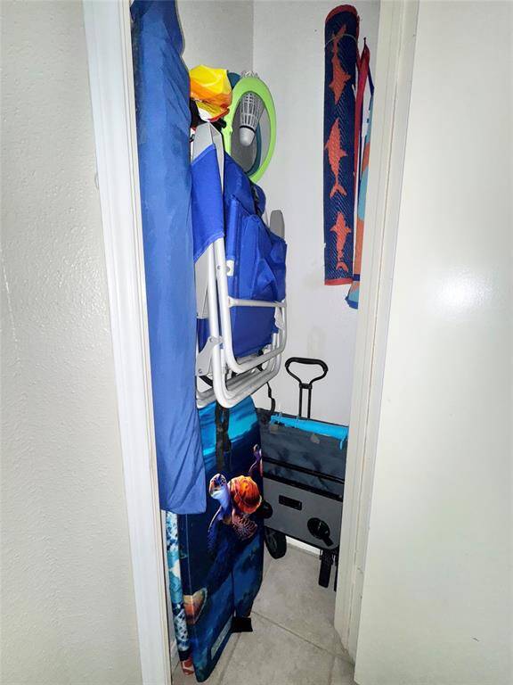 Storage/Beach closet by  the entry door.
