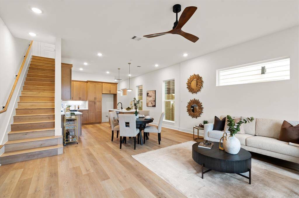 Beautiful living area open to the kitchen.*Photos from a previous home by the same developer, selections and floor plans may vary*