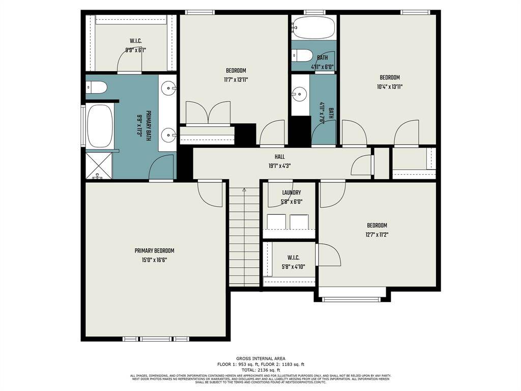 Upstairs floor plan