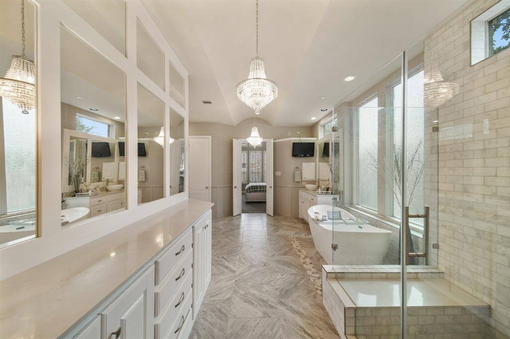 This huge primary closet includes two separate closets! No shortage of space here!