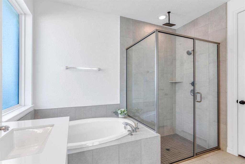 Glass Enclosed rain Shower