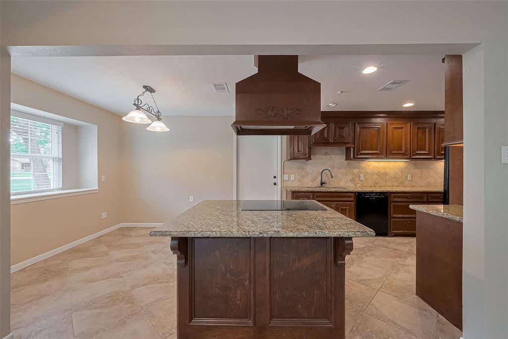 The breakfast nook is great for family gatherings.