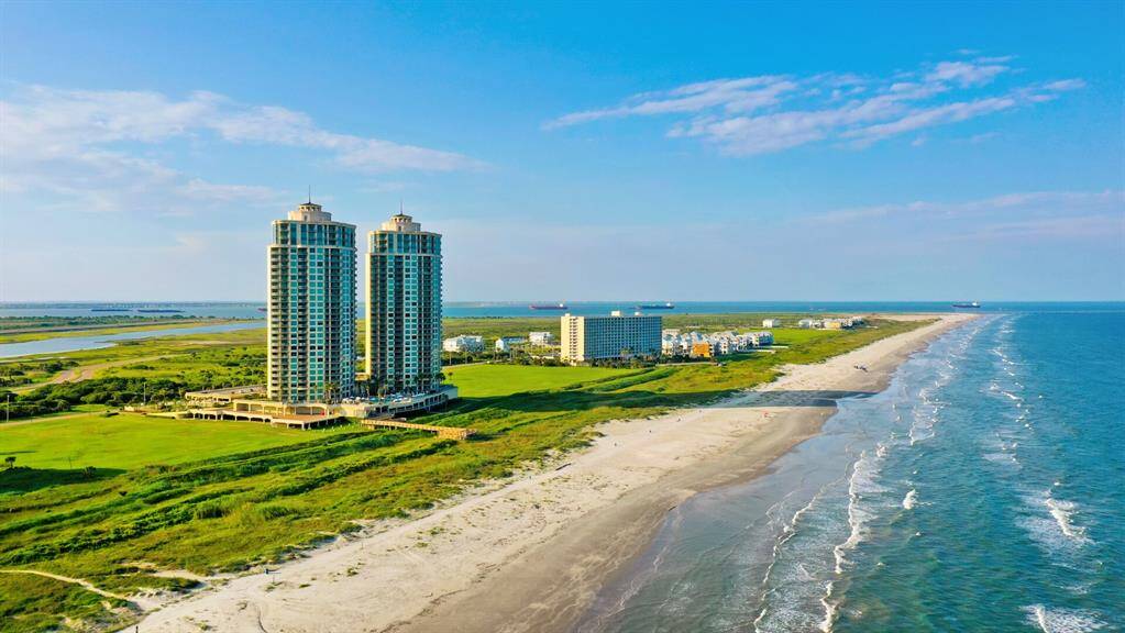 Spectacular Panoramic Views of Galveston Island's Eastern Shoreline.