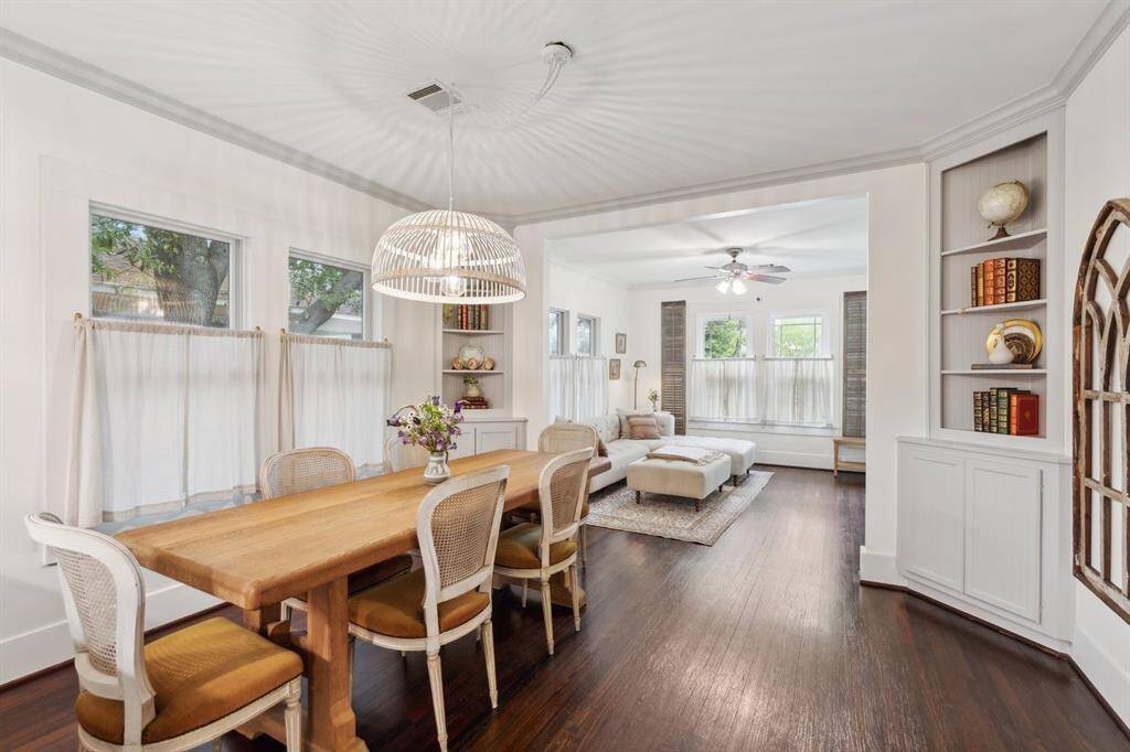 Additional view of the living and dining room.