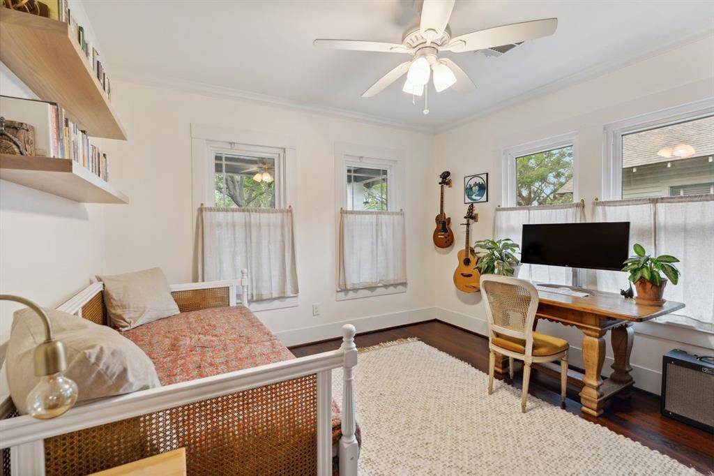 A 2nd secondary bedroom on the 1st floor. This is also a great space for a home office.