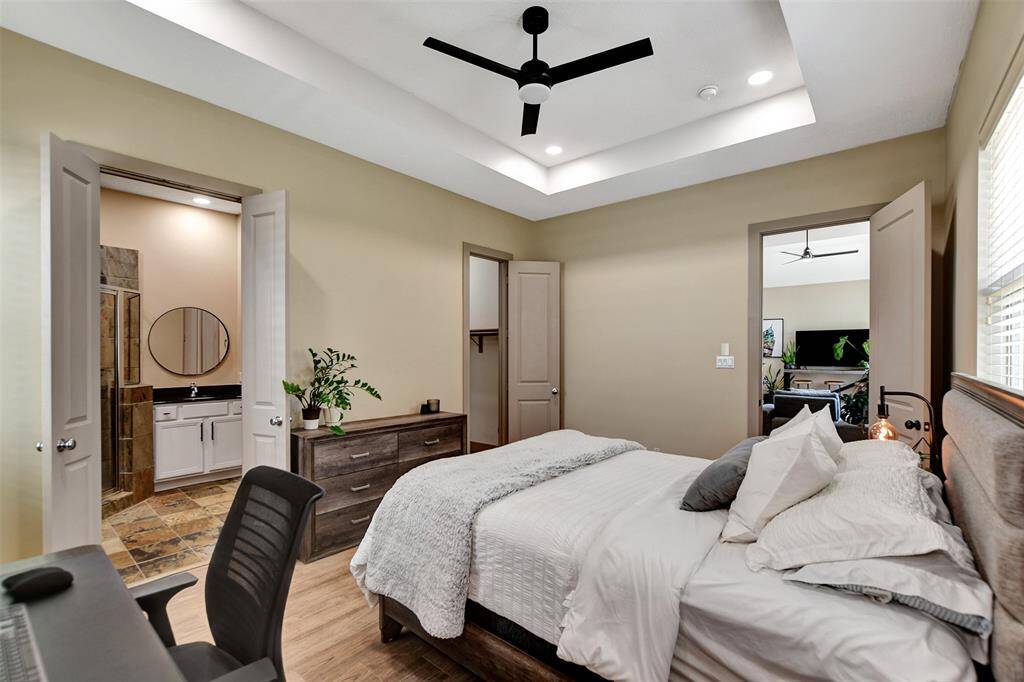 Large and spacious primary bedroom.