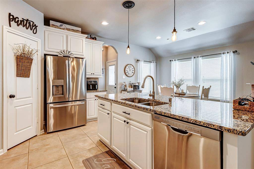 Large Pantry and bright white cabinets