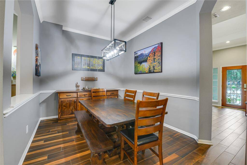 The dining room is the perfect place to gather.