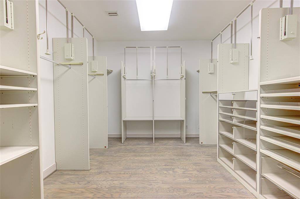 Oversized primary closet